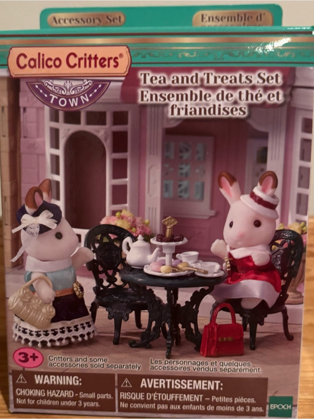 Calico Critters Tea & Treats Set - Pink and White Small Pets Accessory
